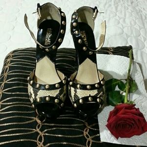 Michael Kors Open Toe Pump Heels Sz 7 1/2 M